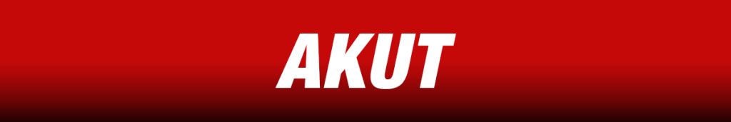 Banner med texten AKUT Vi måste prata nu