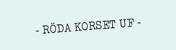 Bild med texten Röda korset UF